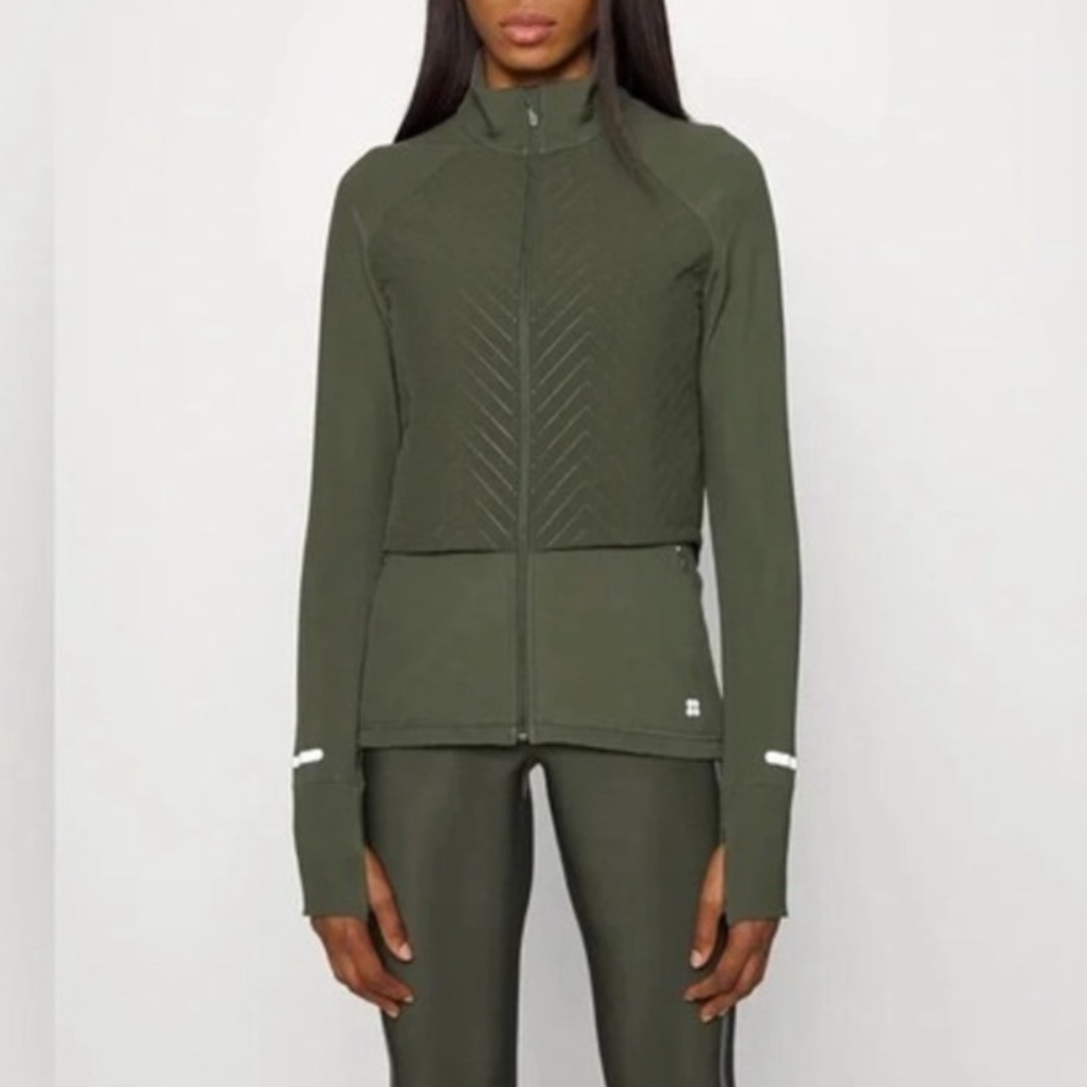 Sweaty Betty Fast Track Running Jacket Green